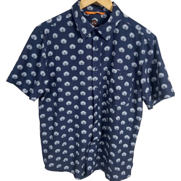 Mountain And Isles Small Polka Dot Button Up Shirt Floral - Picture 1 of 5